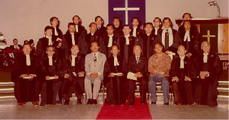 Peneguhan Pdt. R.A.S Pandiangan ke dalam jabatan Pendeta GKI Perniagaan, pada tanggal 1 September 1980.